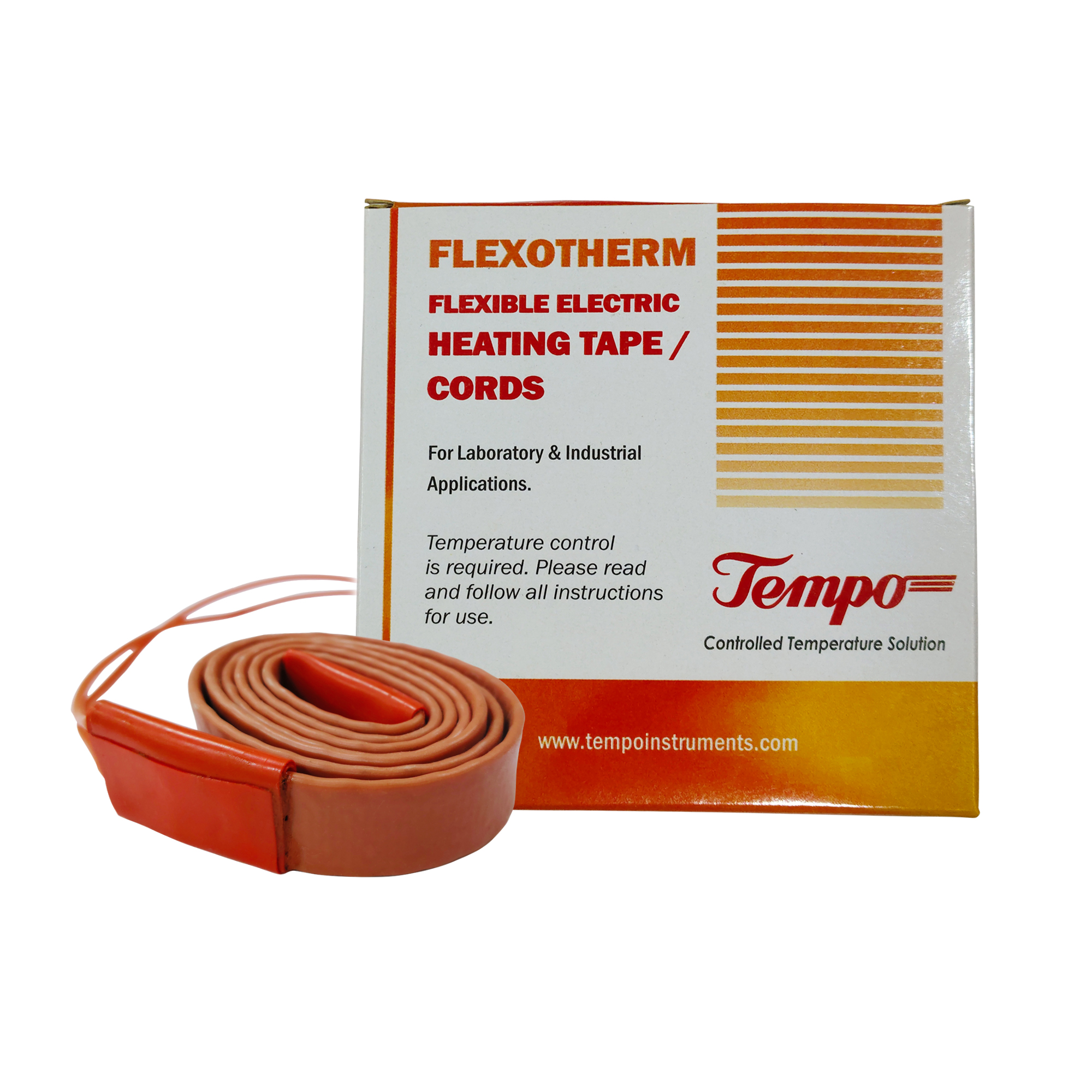 Tempo silicon flexible electric pipe heating tape low 100 watt temp 180°c, volt 230